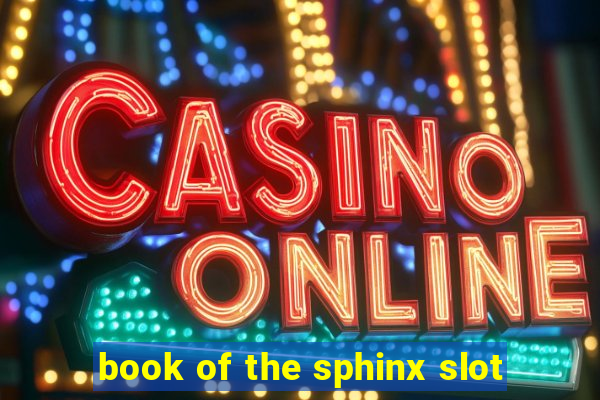 book of the sphinx slot