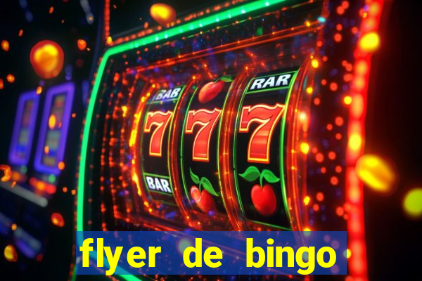 flyer de bingo para editar