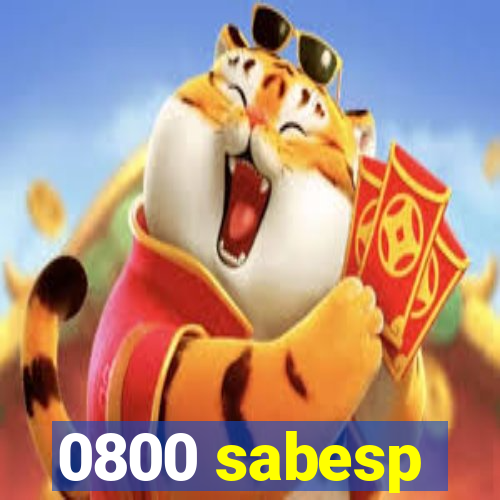 0800 sabesp