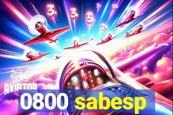 0800 sabesp