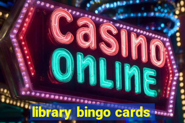 library bingo cards