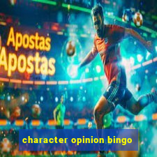 character opinion bingo