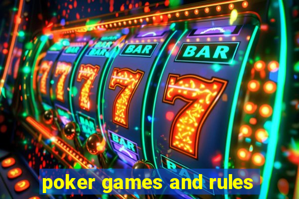 poker games and rules