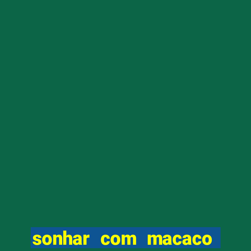 sonhar com macaco o que significa