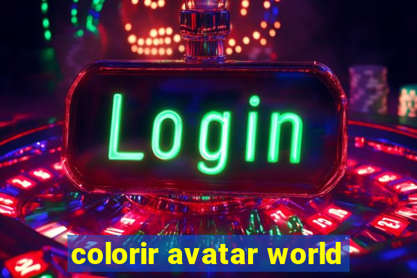 colorir avatar world