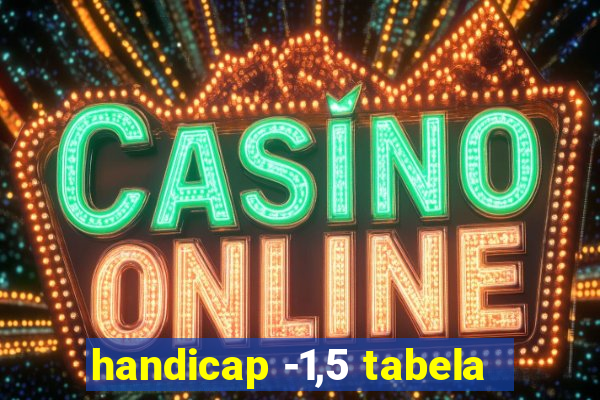 handicap -1,5 tabela