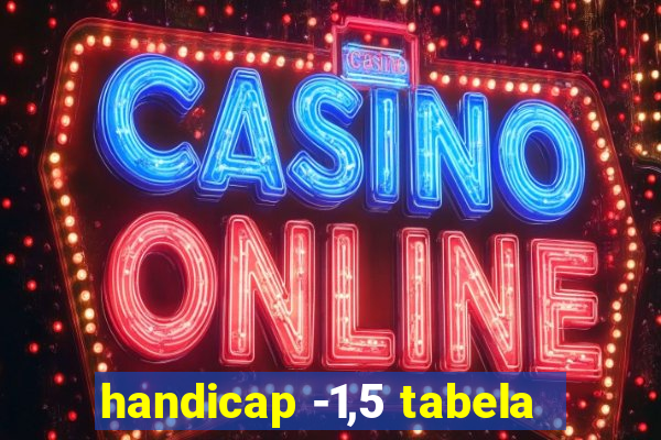 handicap -1,5 tabela