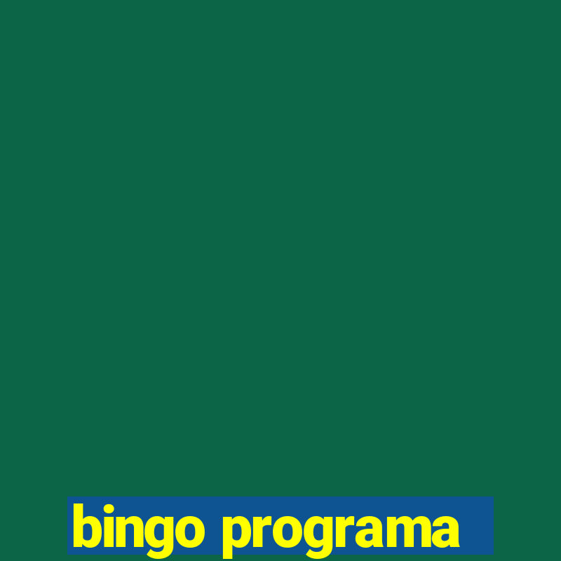 bingo programa