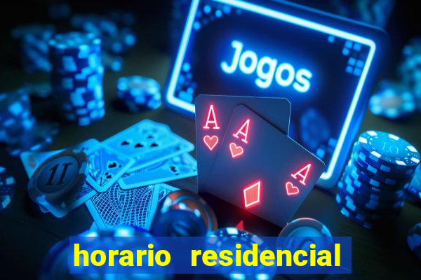 horario residencial das flores