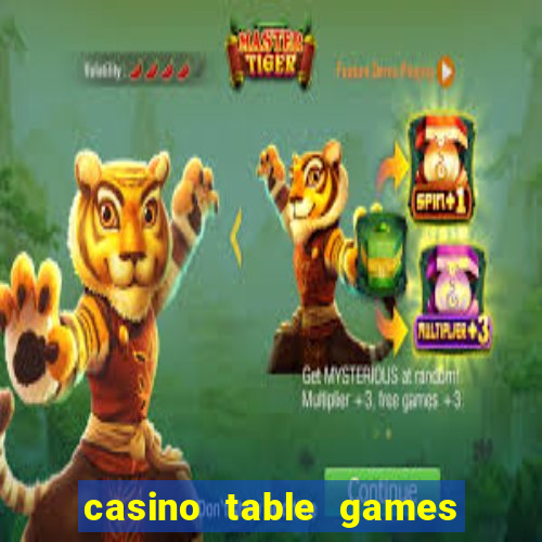 casino table games play online now