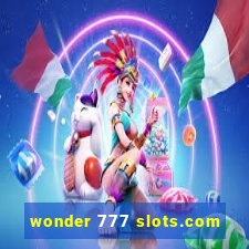 wonder 777 slots.com