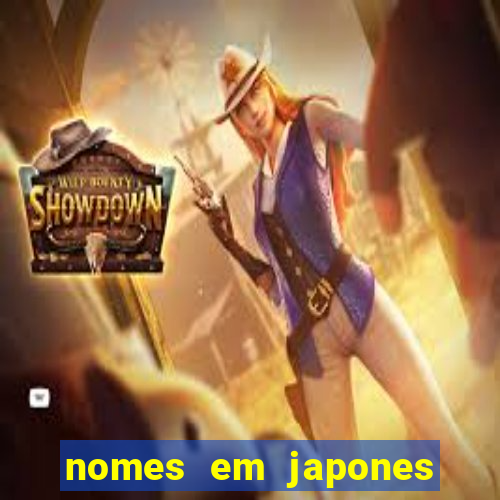 nomes em japones para jogo