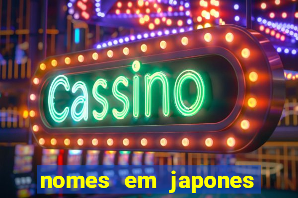 nomes em japones para jogo