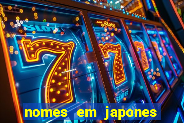 nomes em japones para jogo