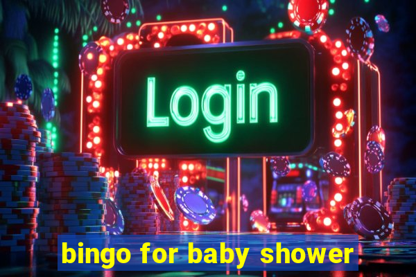 bingo for baby shower