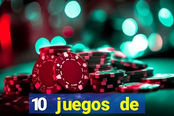 10 juegos de casino nombres