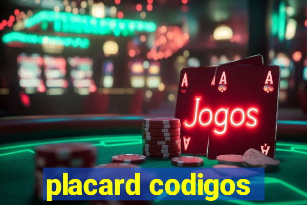 placard codigos