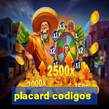 placard codigos