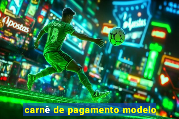 carnê de pagamento modelo