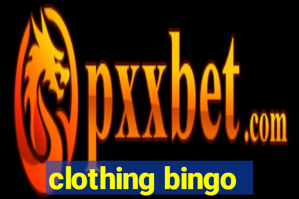 clothing bingo