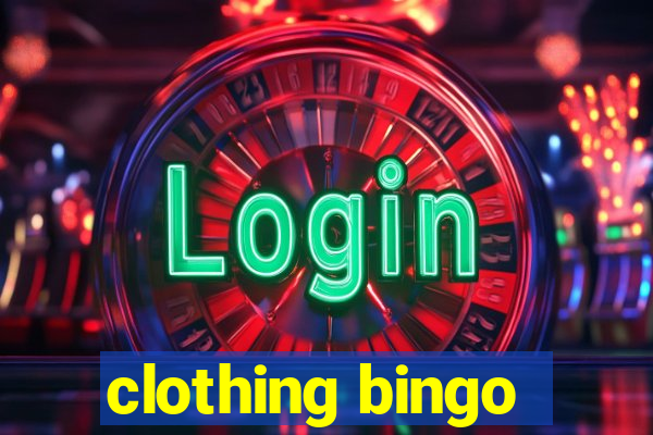 clothing bingo