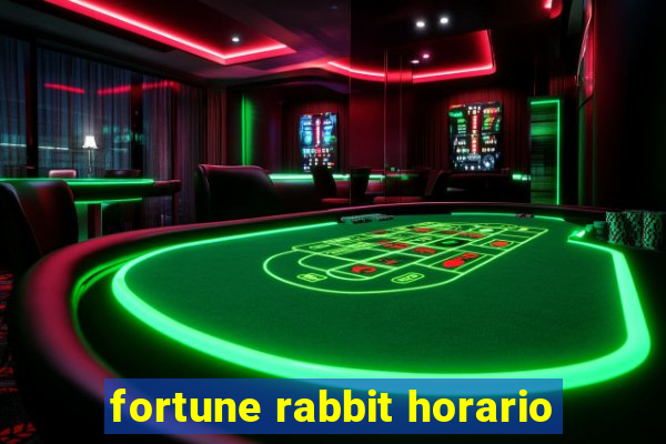 fortune rabbit horario