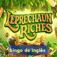 bingo de inglês