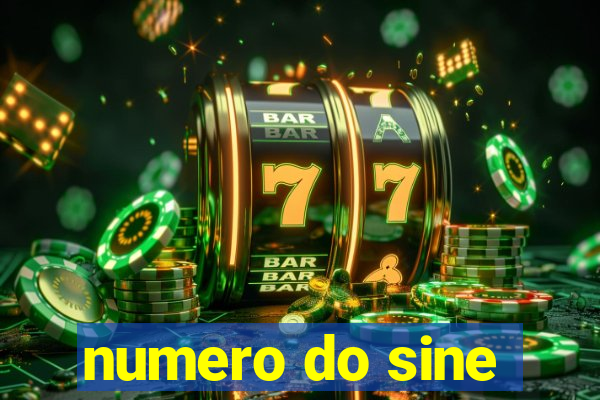 numero do sine