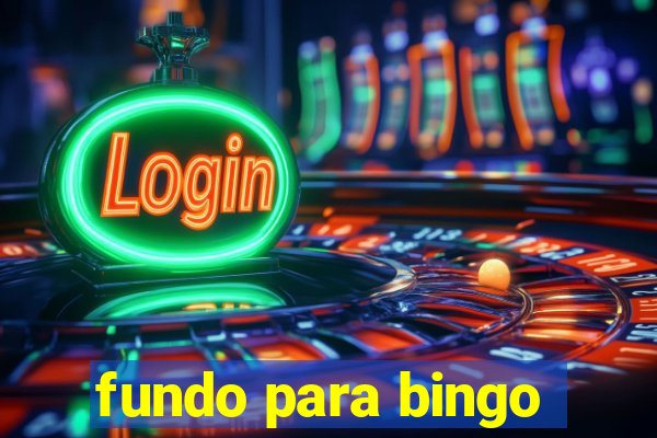 fundo para bingo