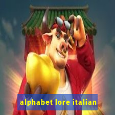 alphabet lore italian