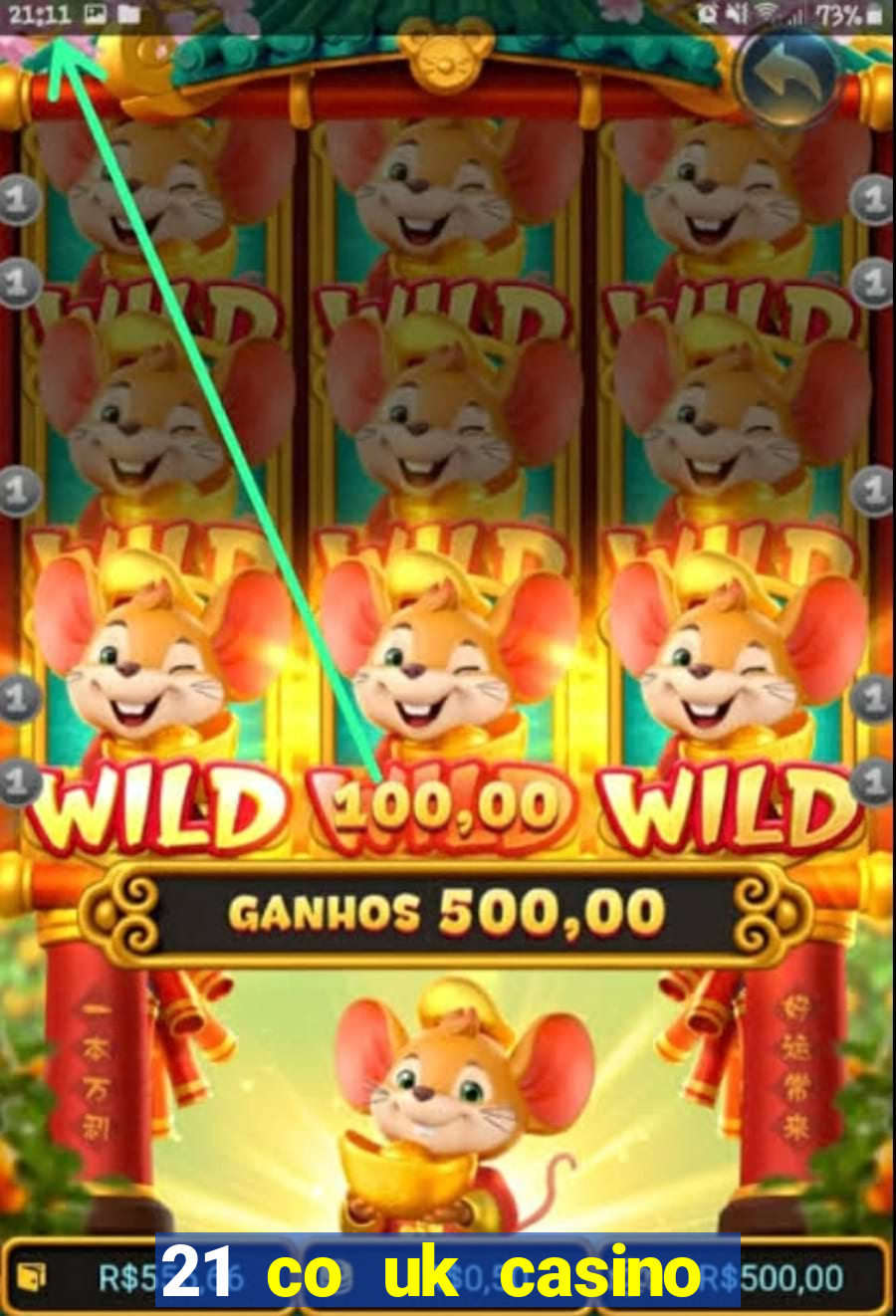 21 co uk casino bonus code