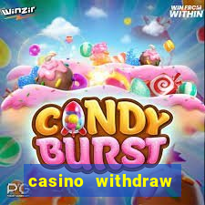 casino withdraw credit card