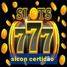 sicon certidão