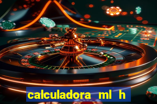 calculadora ml h para mcg kg min