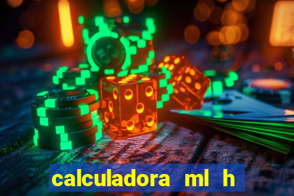 calculadora ml h para mcg kg min