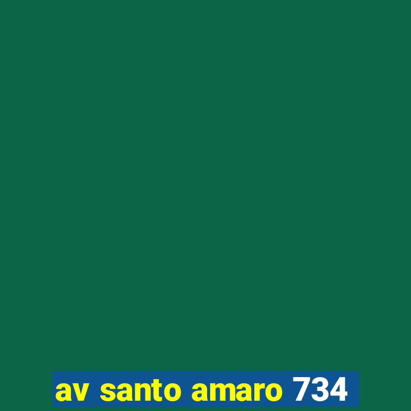 av santo amaro 734