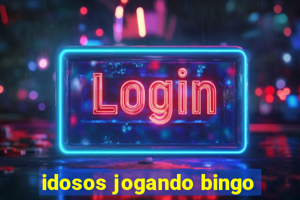 idosos jogando bingo