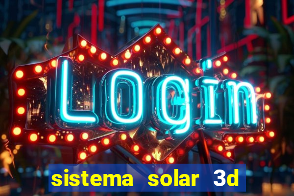 sistema solar 3d em movimento