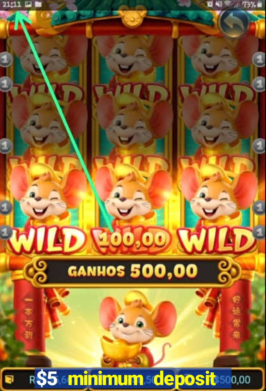 $5 minimum deposit mobile casino