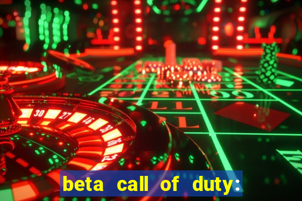 beta call of duty: black ops 6 data