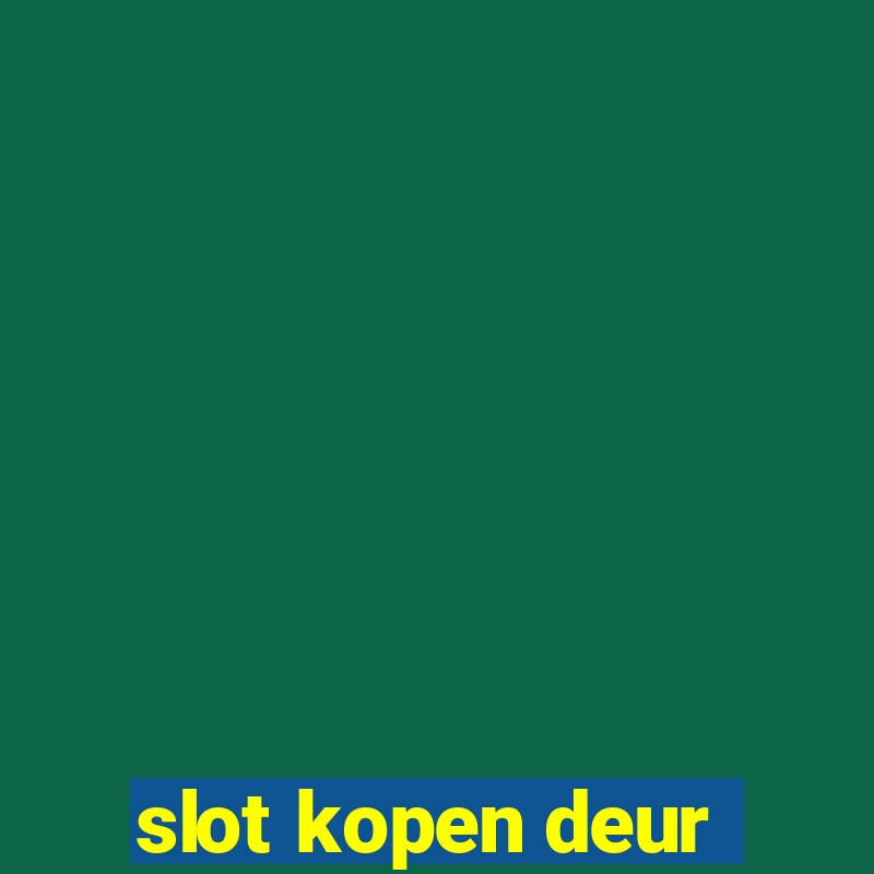 slot kopen deur