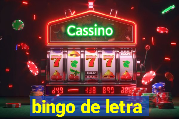 bingo de letra