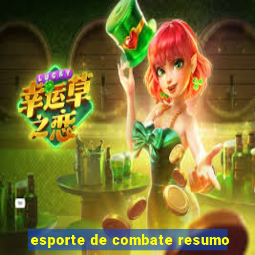 esporte de combate resumo